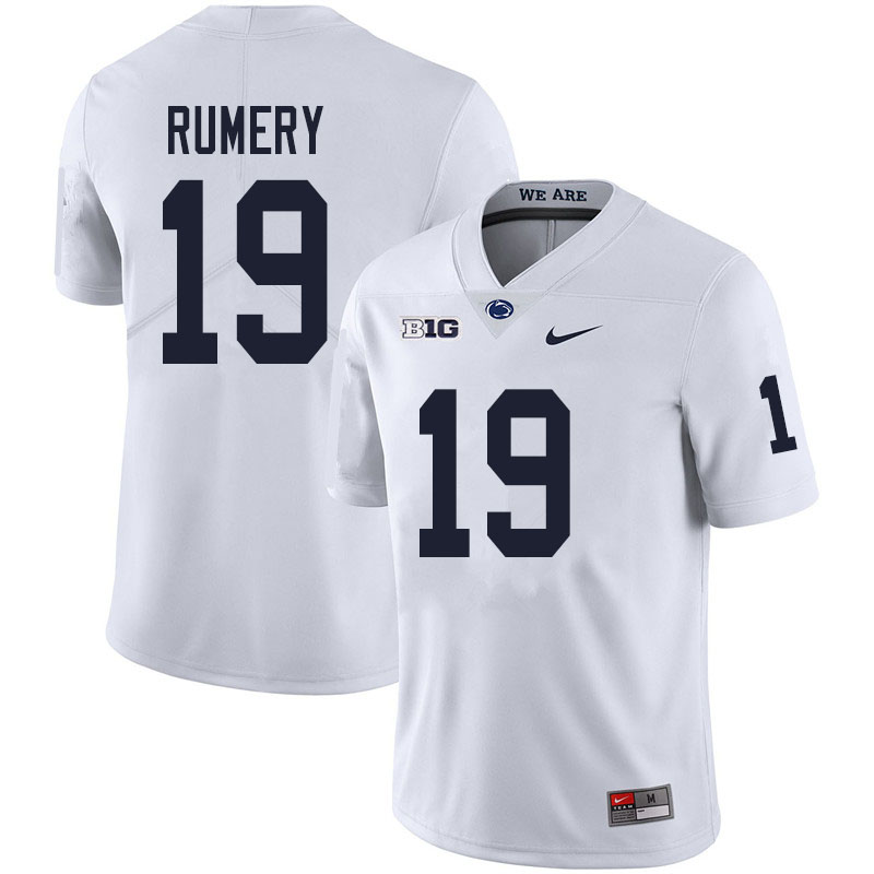 Men #19 Isaac Rumery Penn State Nittany Lions College Football Jerseys Sale-White - Click Image to Close